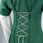 Kurzärmeliges Leinenkleid Modell Ida