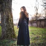 Langer Mantel aus Schurwolle Modell Emilia