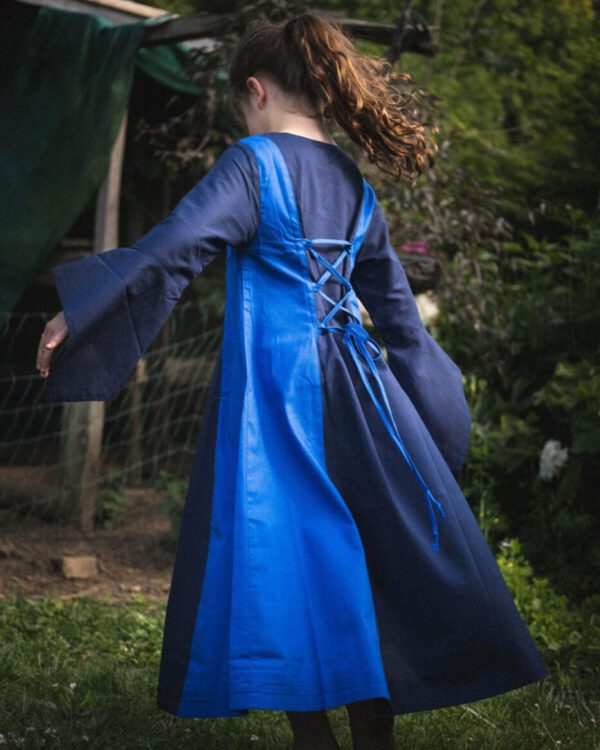 Medieval cotton dress for children model Frida