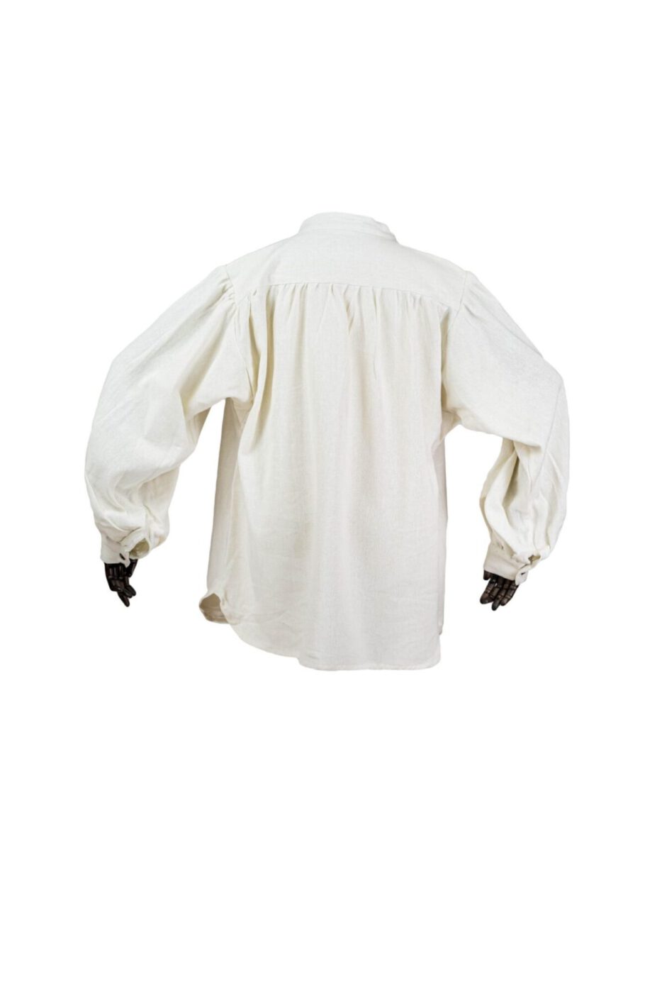 Robustes Stehkragenhemd aus schwerer gewebter Baumwolle Modell Manni