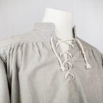 Stehkragenhemd aus mittelschwerer Baumwolle Modell Konrad