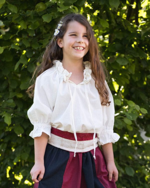 Short sleeve blouse for children model Lotte