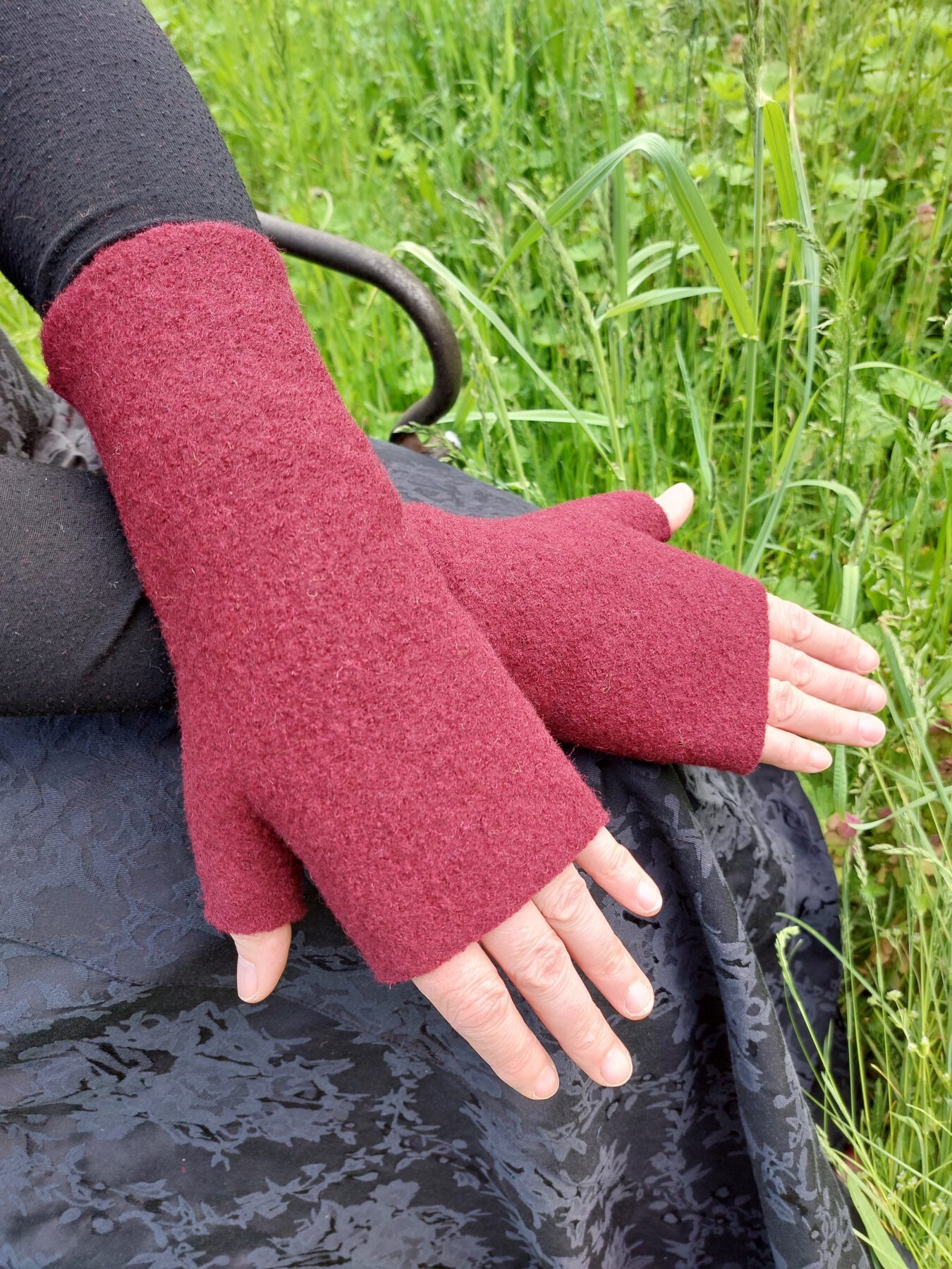 Handstulpen mit Daumen Sarah