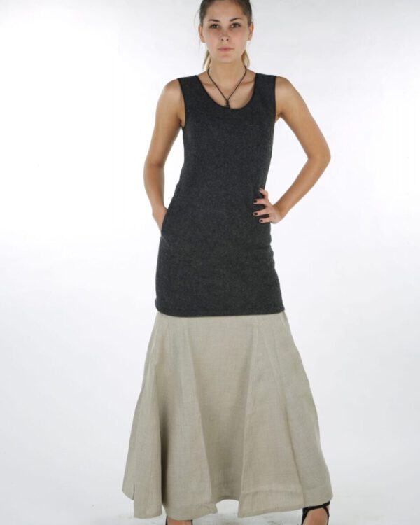 Trägerkleid aus Wollwalk Modell Marie