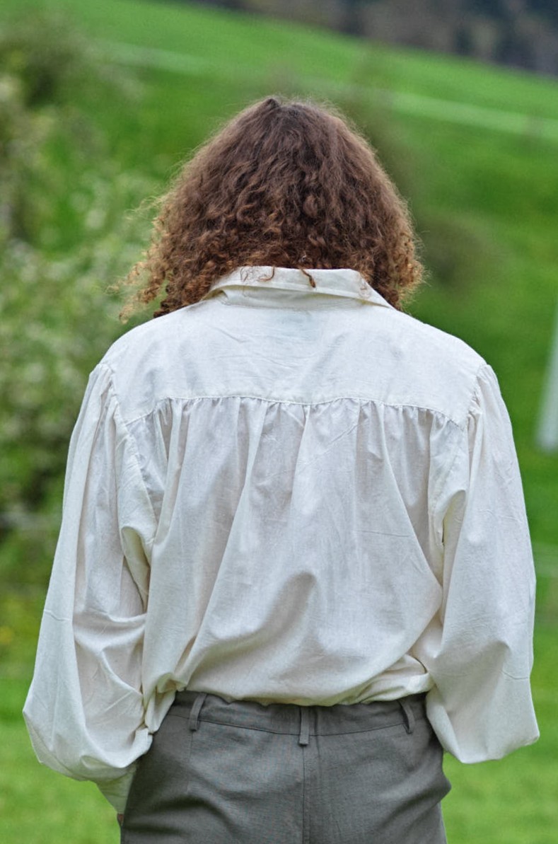 Renaissancehemd Piratenhemd mit spitzem Kragen Vincent – Bild 6