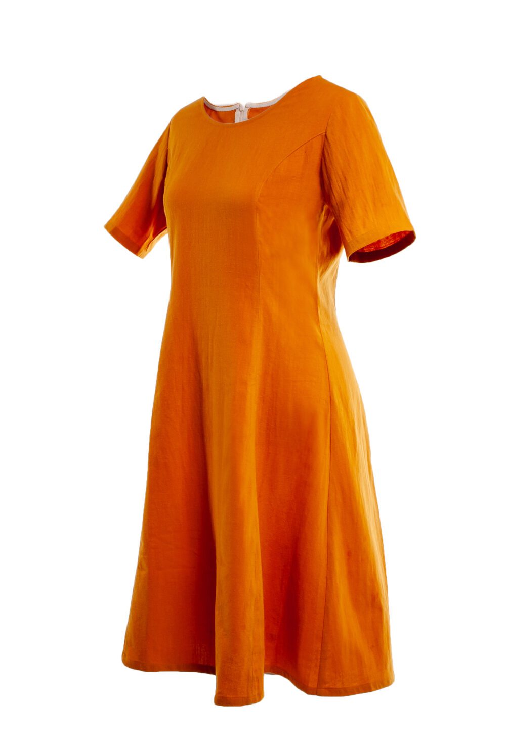 Sommerliches A-Linien-Kleid Modell Juliane in orange