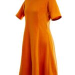 Sommerliches A-Linien-Kleid Modell Juliane in orange