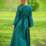 Knopfkleid aus Leinen Modell Jasmin - Thumbnail Image 7
