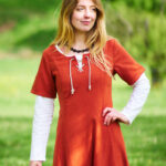Kurzärmeliges Wollkleid Ida - Thumbnail Image 1